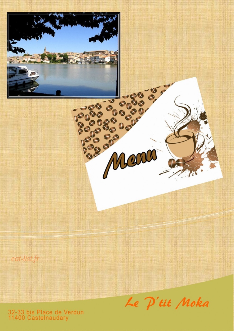 Le P'tit Moka — carte page 1