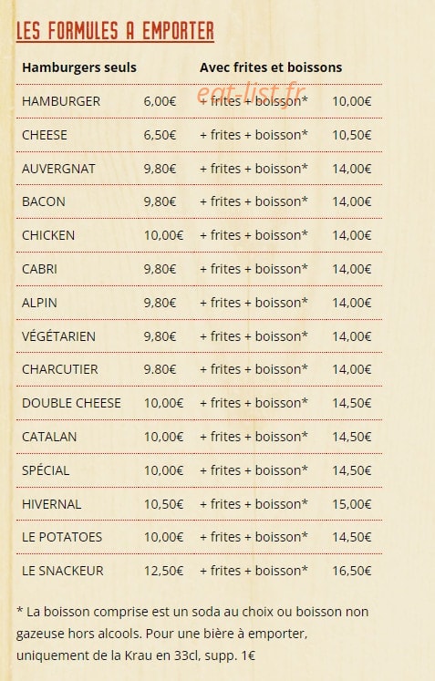Les Snackeurs — carte page 4