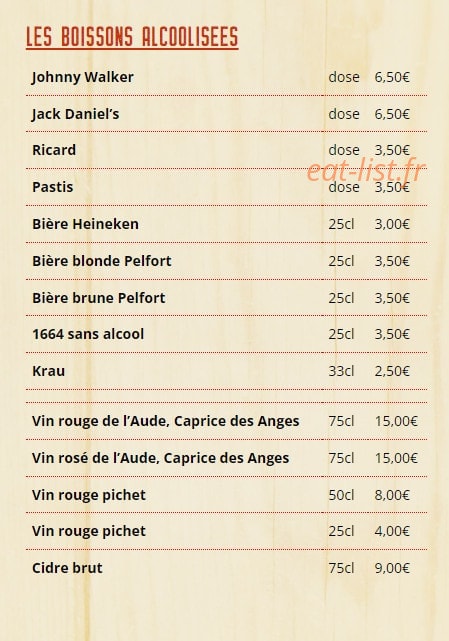 Les Snackeurs — carte page 5