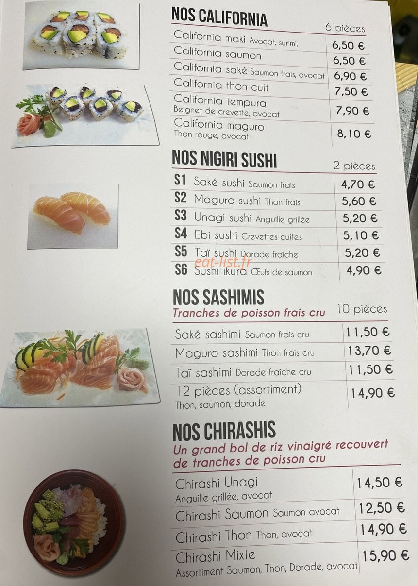 New sushi — carte page 2