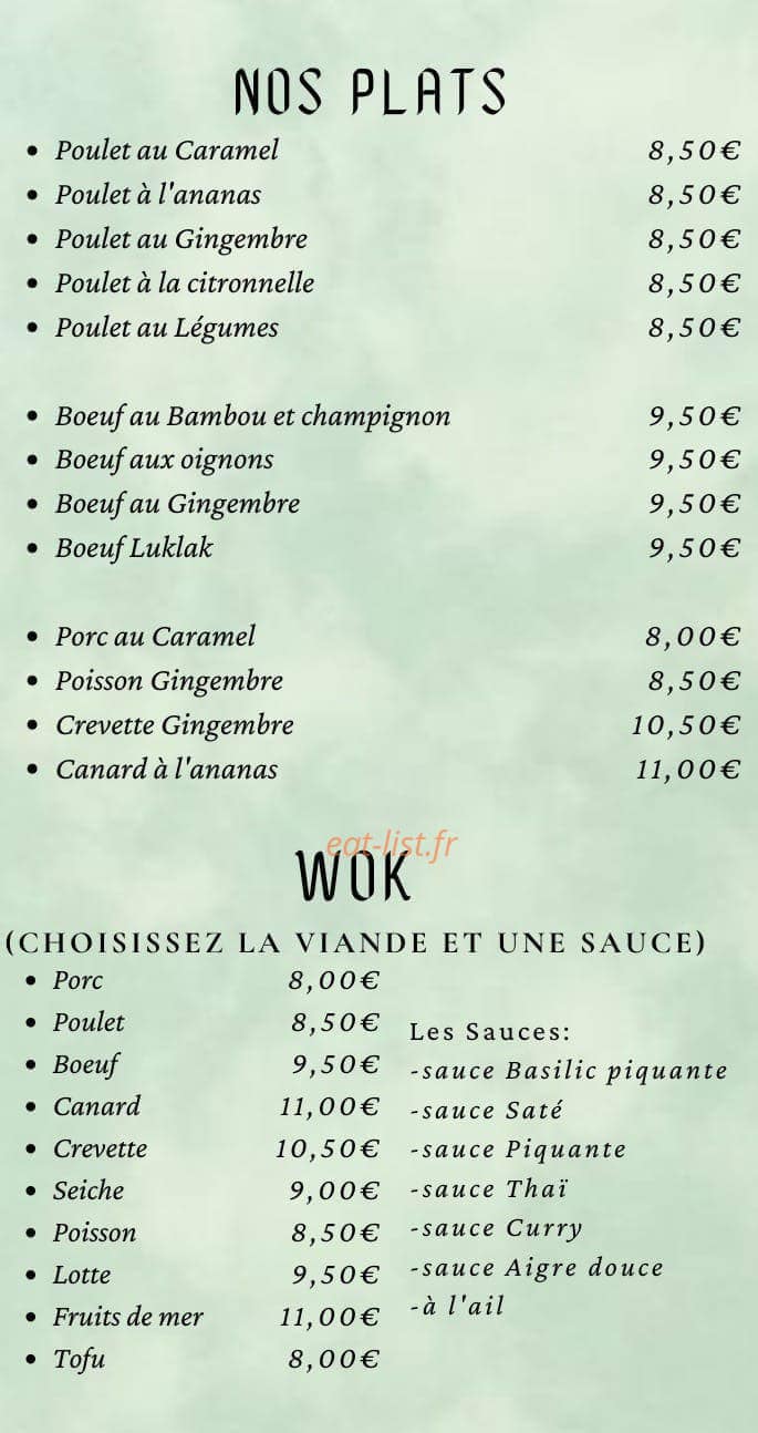 Restaurant Nénuphar — carte page 10