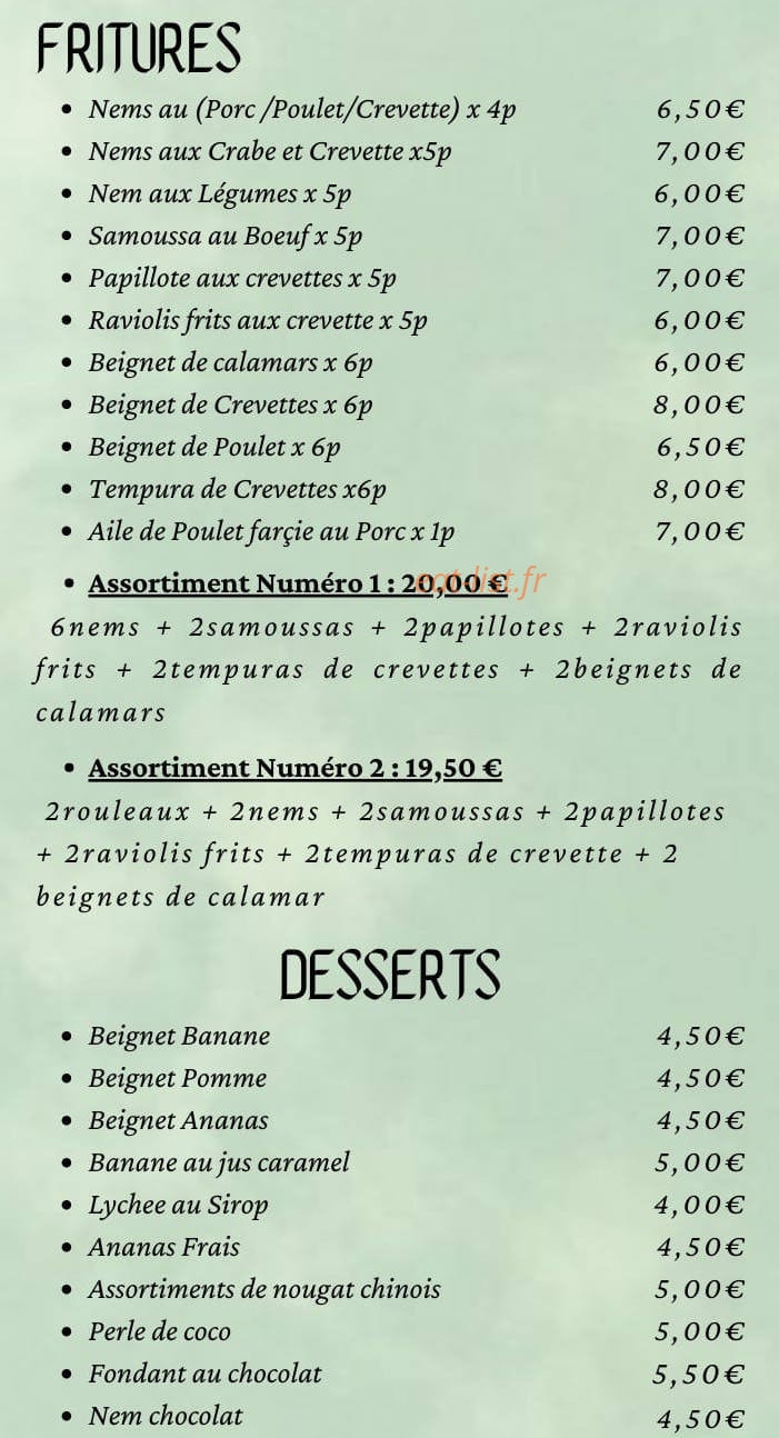 Restaurant Nénuphar — carte page 8
