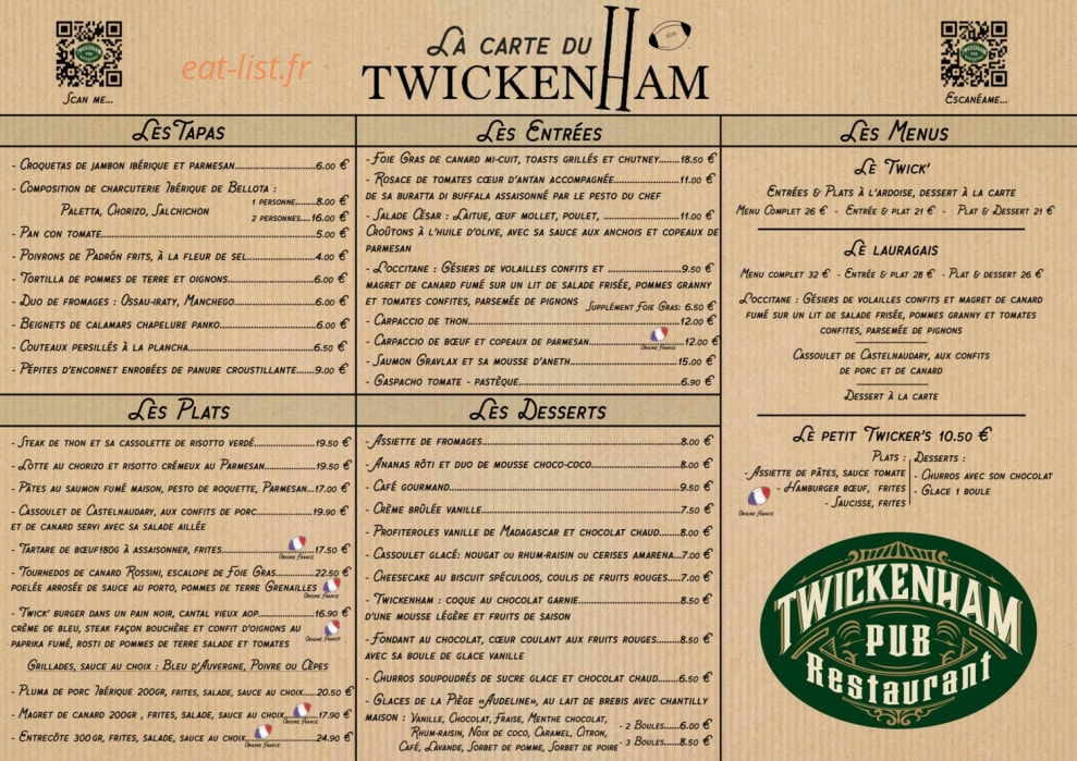 Twickenham — carte page 1