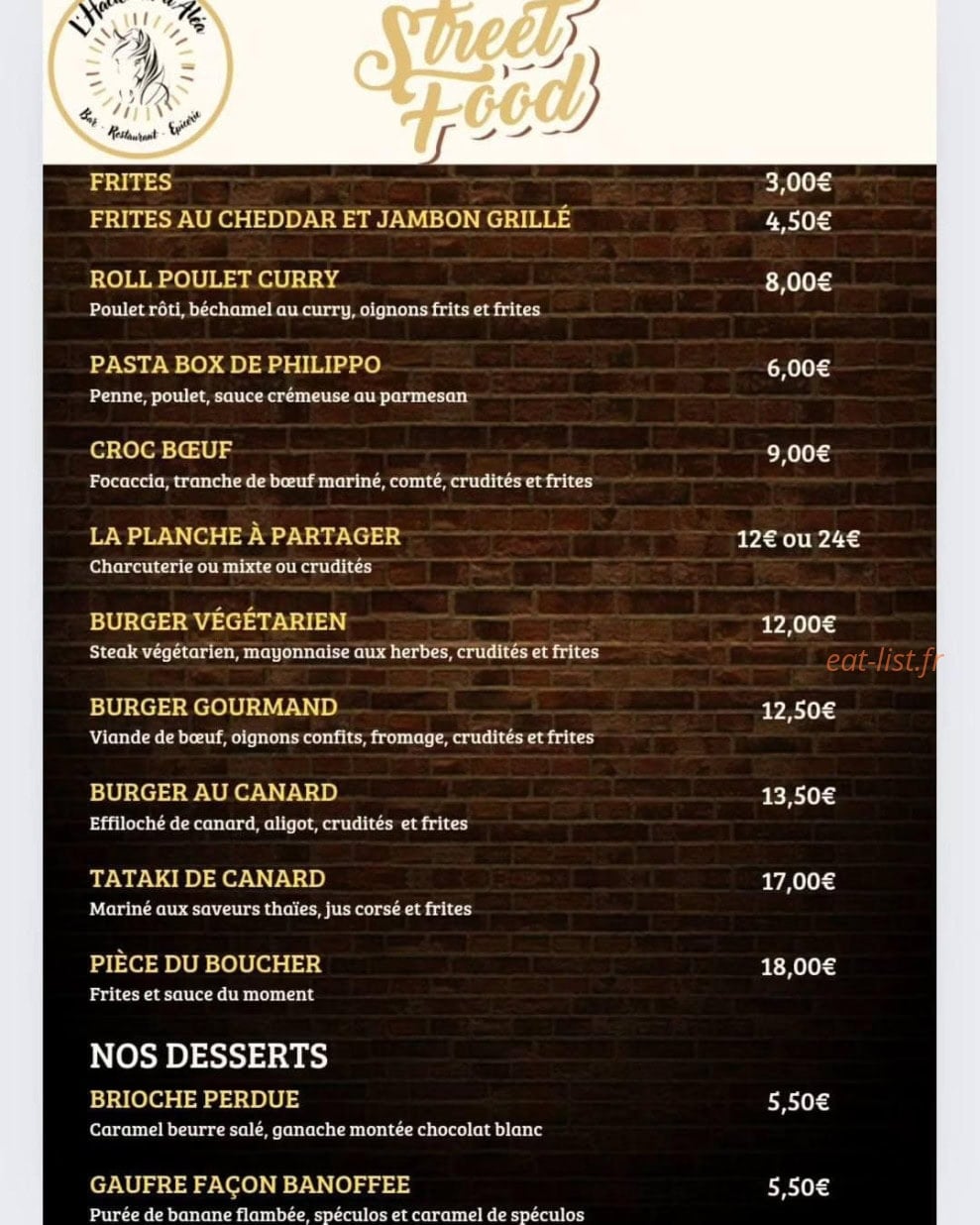 L'Hacienda d'Alea — carte page 2