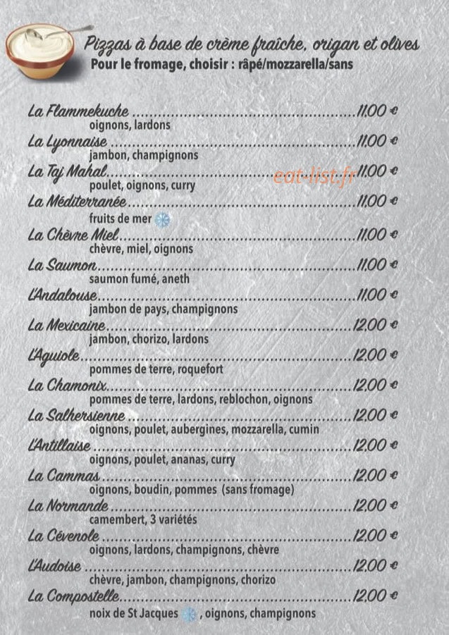 Chez Nadine — carte page 2