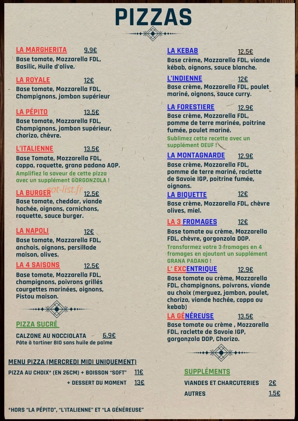 Le Pépito — carte page 1