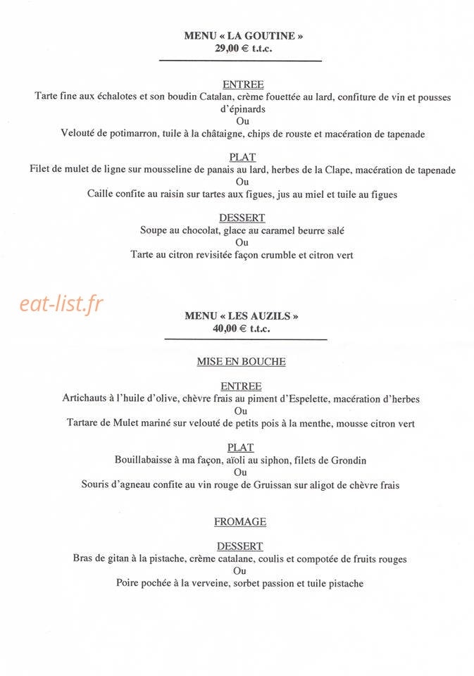 Aux deux Oliviers — carte page 1