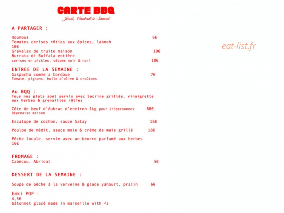 Café Raisin — carte page 9
