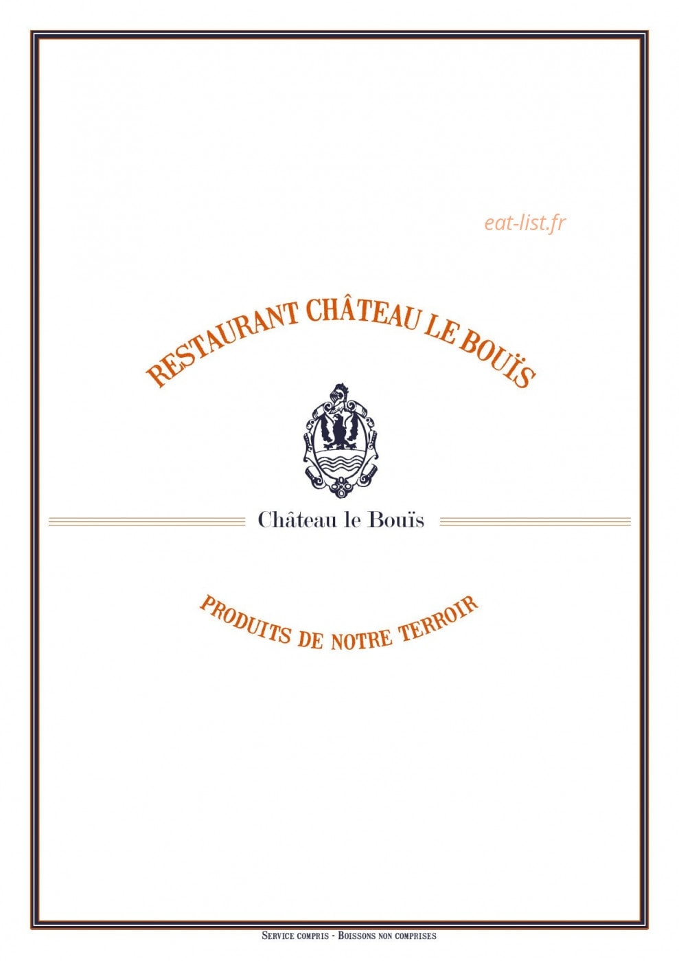 Château Le Bouïs — carte page 1