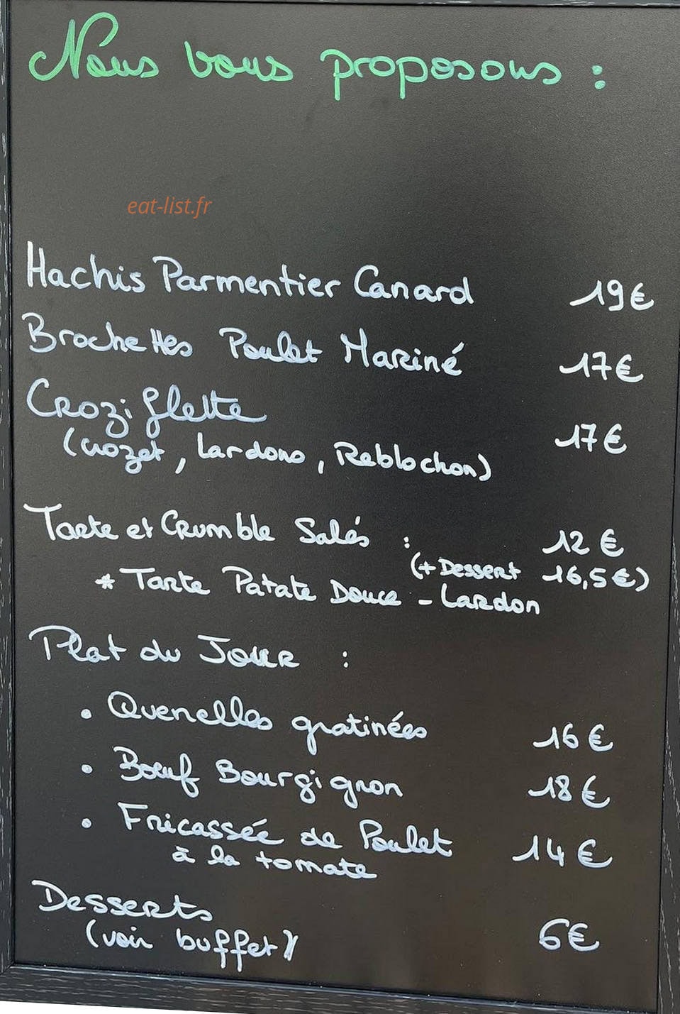 Dans ma cuisine — carte page 1