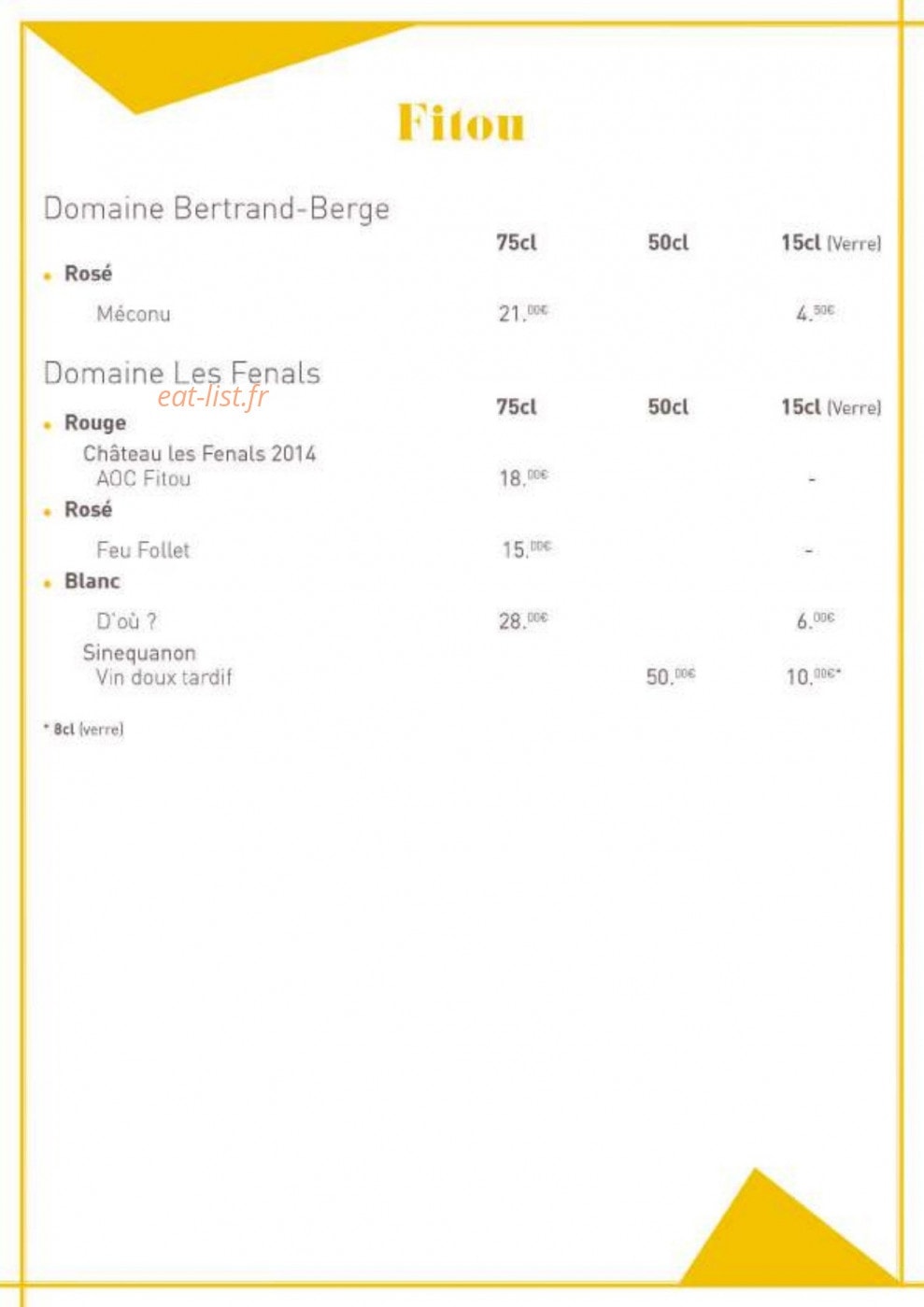 Edison Café — carte page 8