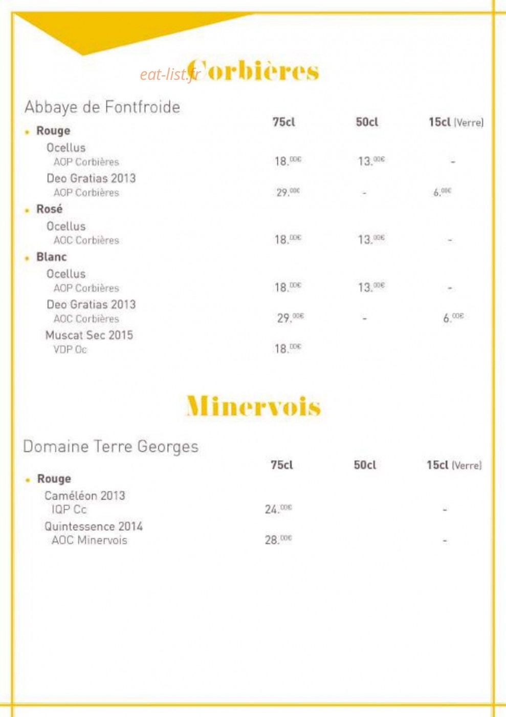 Edison Café — carte page 7