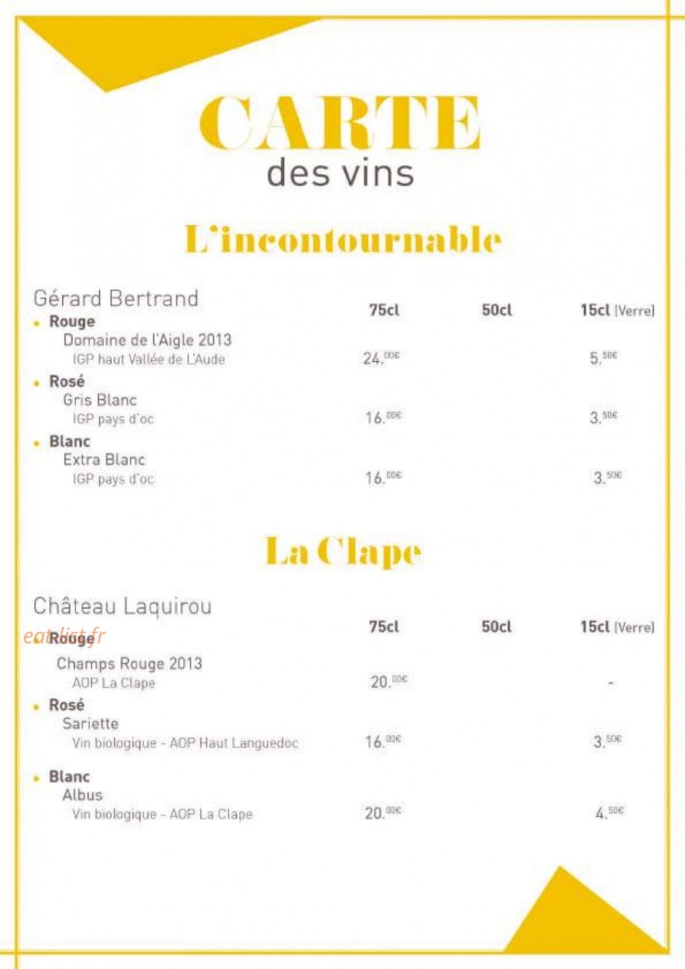 Edison Café — carte page 4