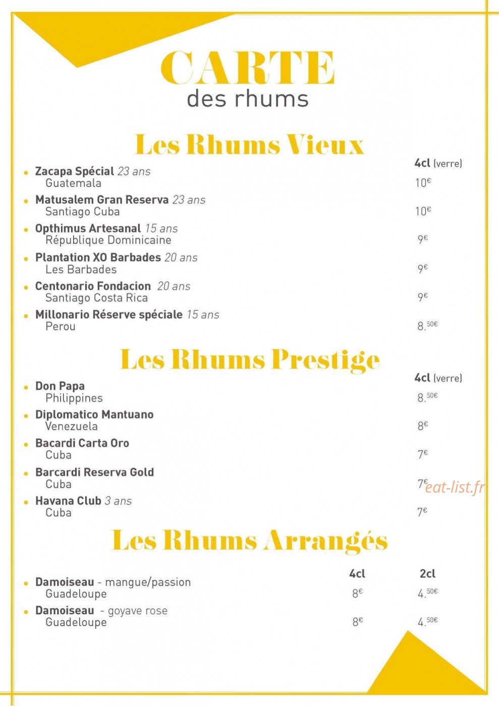 Edison Café — carte page 12