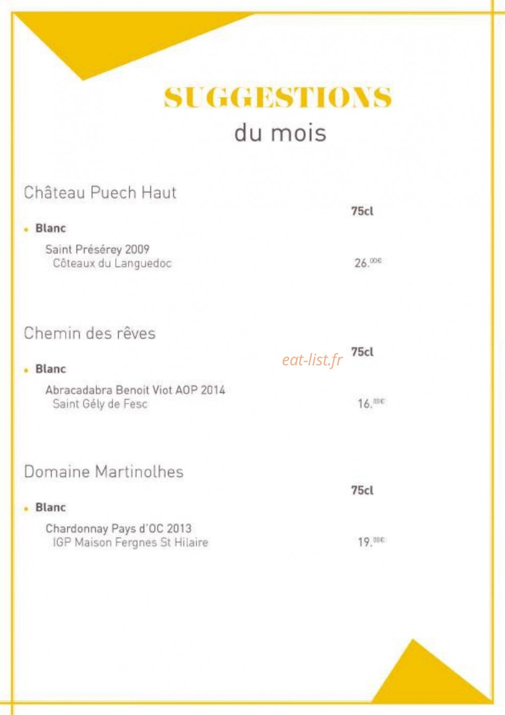 Edison Café — carte page 9