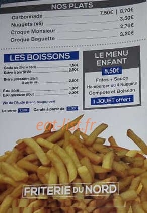 Friterie Du Nord — carte page 4