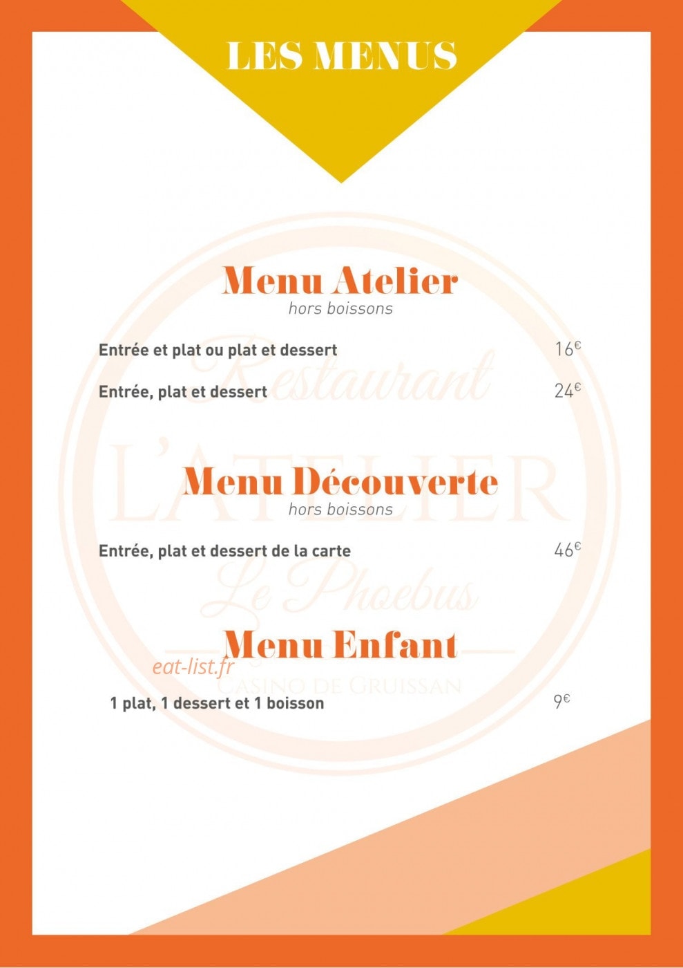 L'Atelier Phoebus — carte page 1
