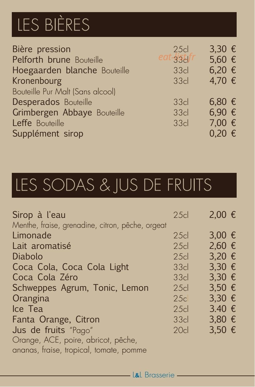 L & L — carte page 2