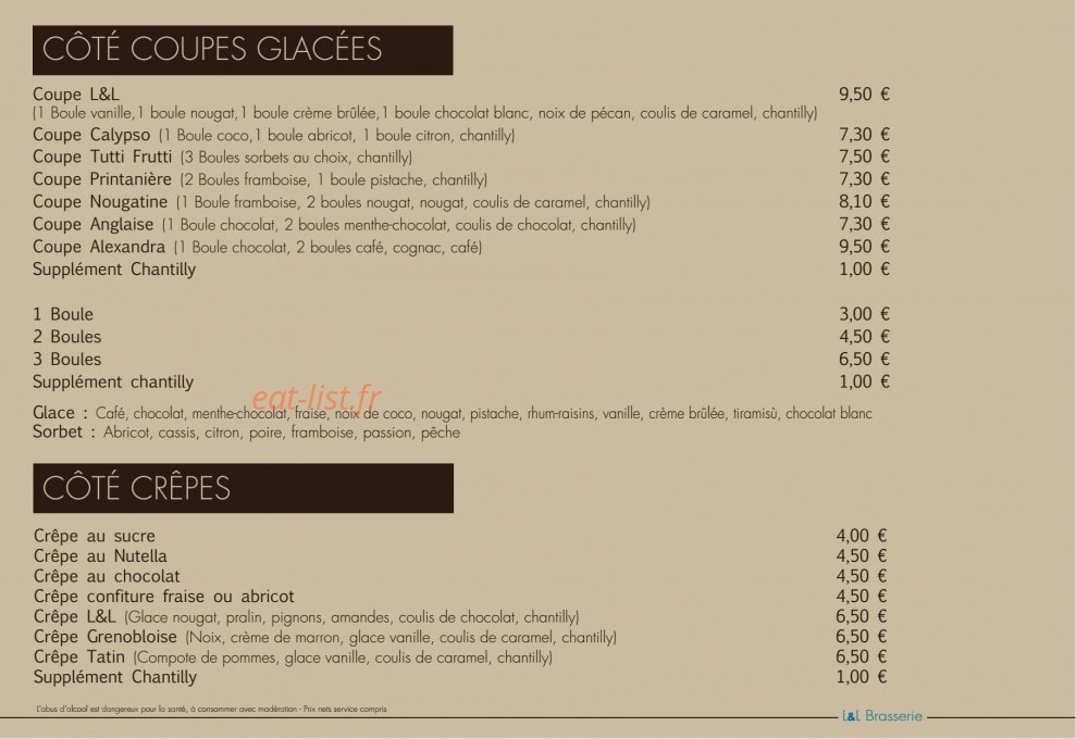 L & L — carte page 11
