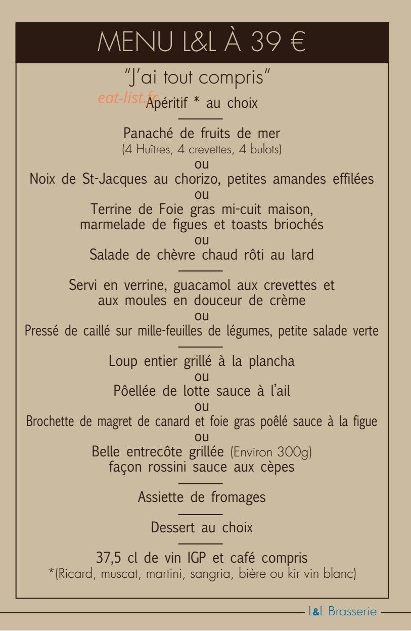 L & L — carte page 9
