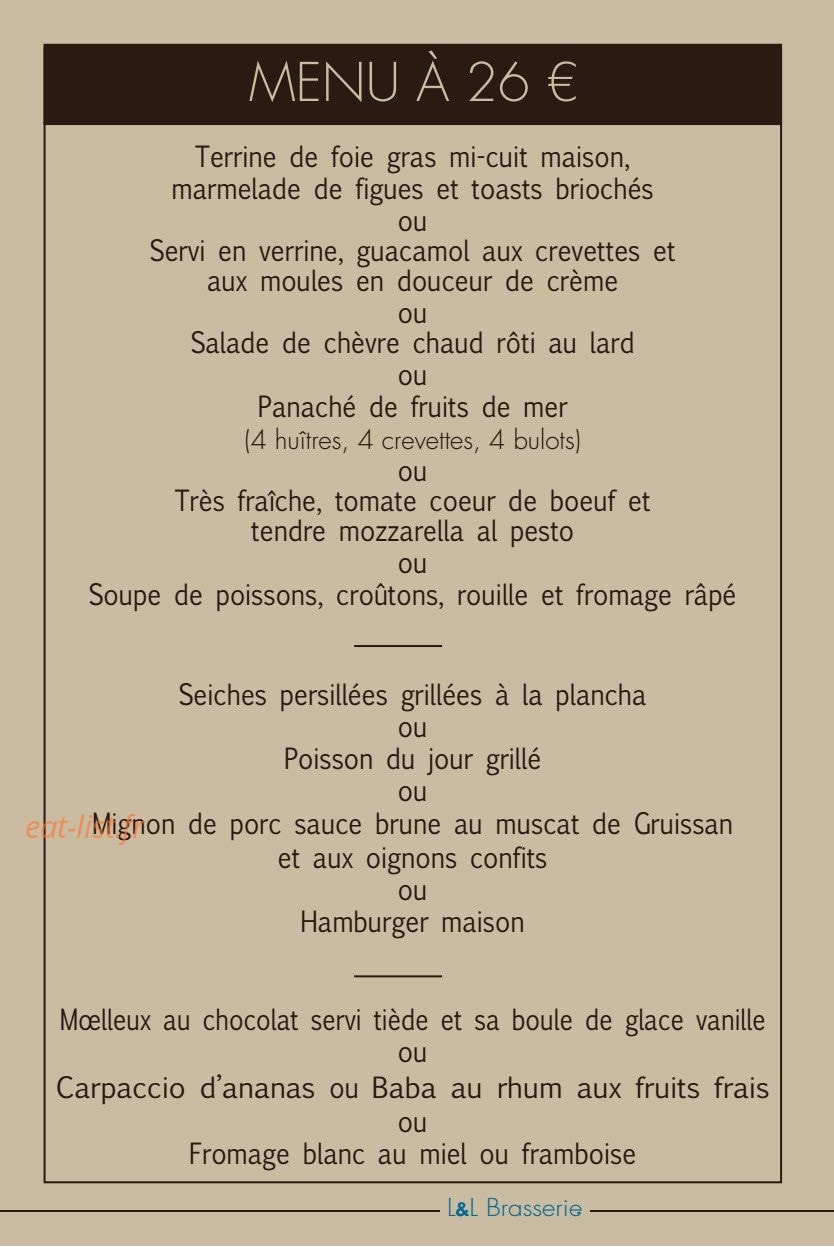 L & L — carte page 7