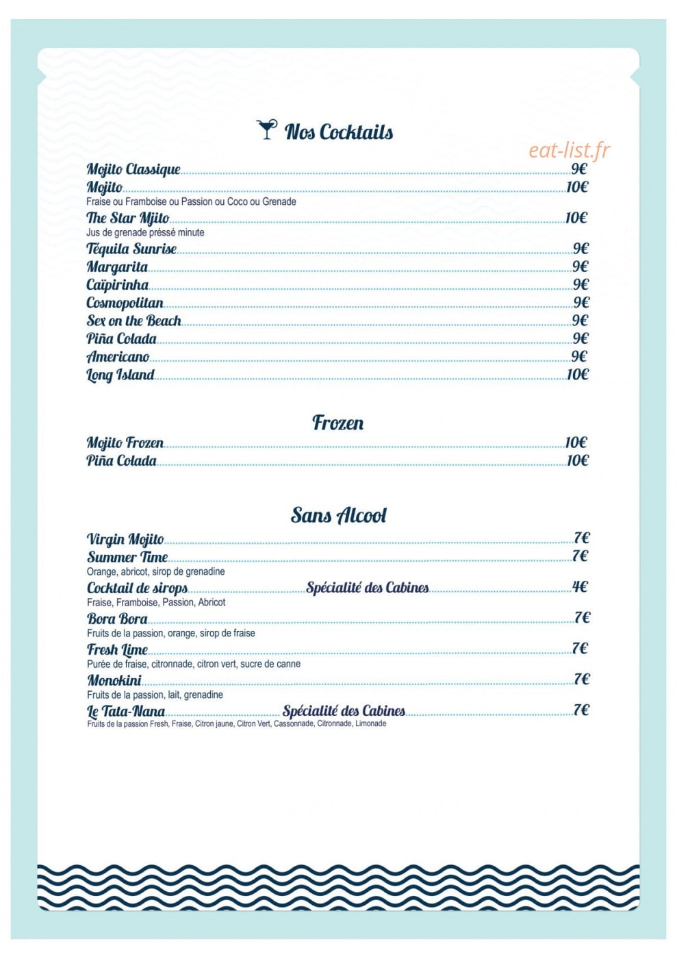 L & L — carte page 17