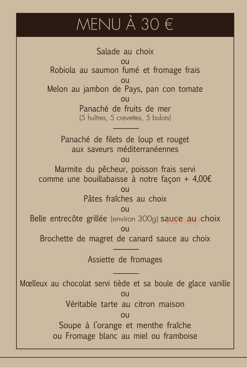 L & L — carte page 8