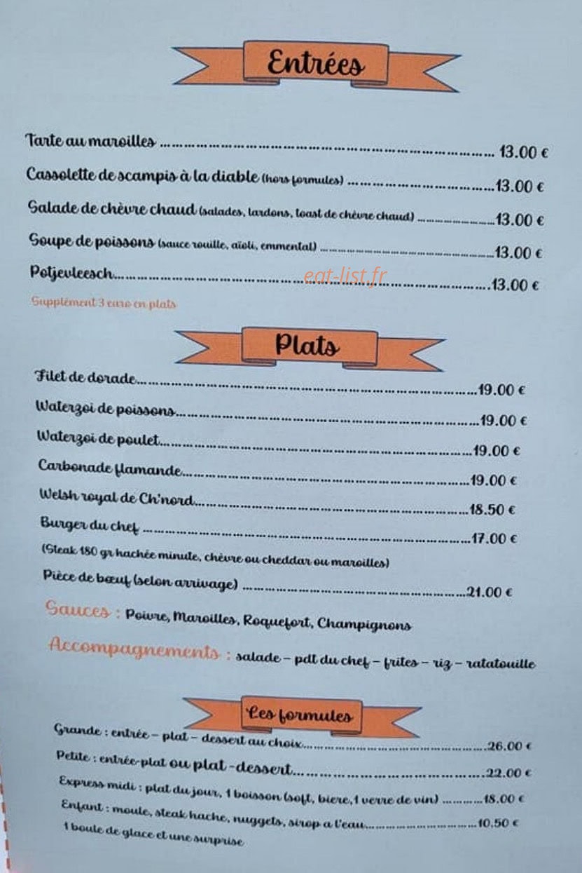 La Belle Adresse — carte page 1