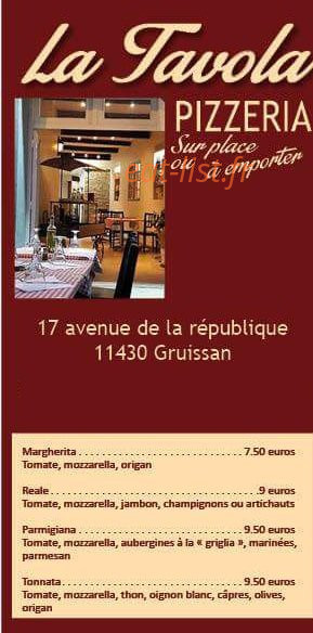 La tavola — carte page 1
