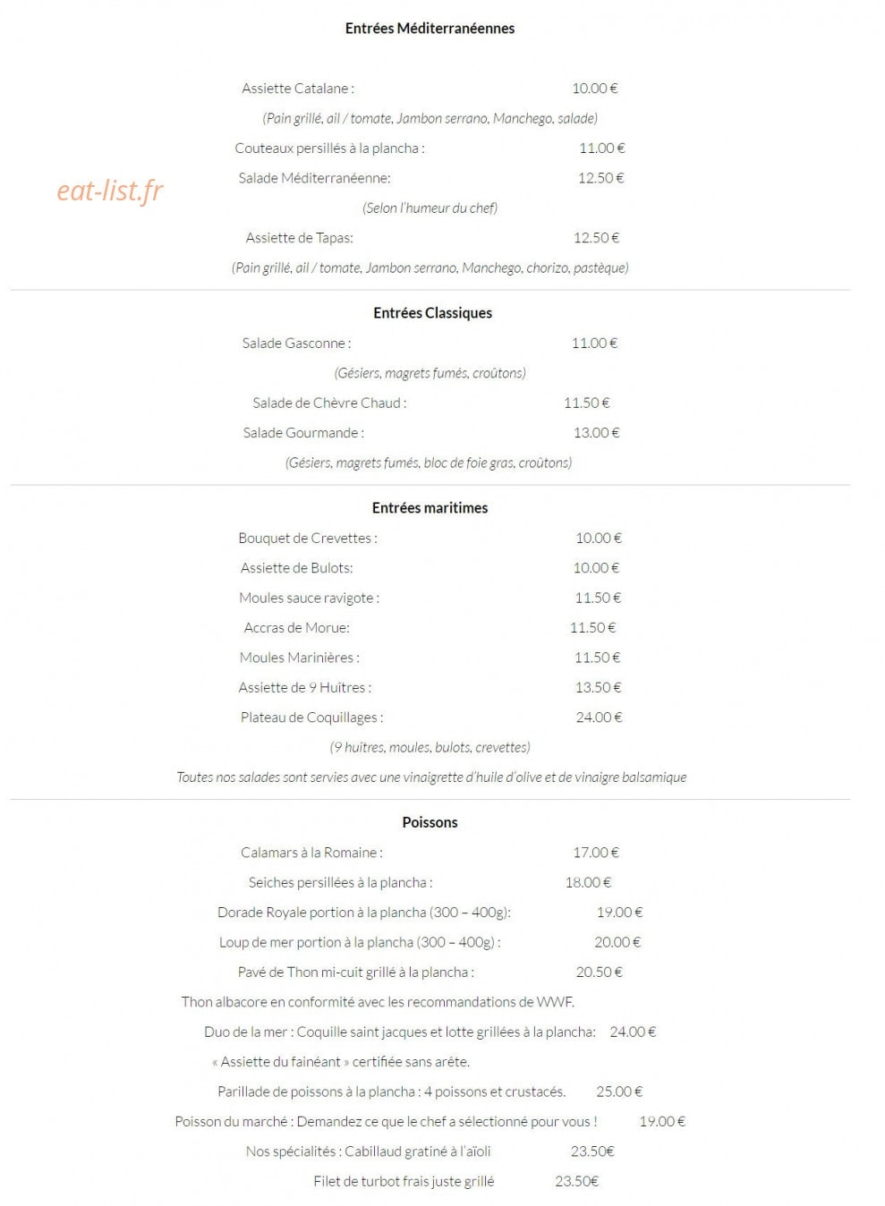 Le Grand Soleil — carte page 2