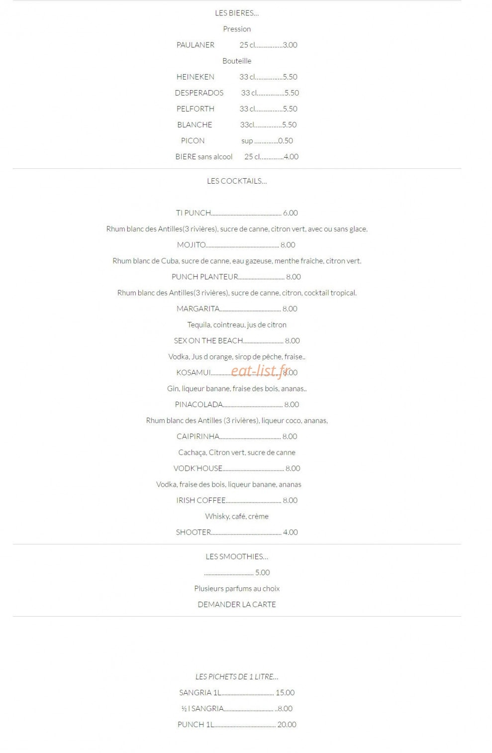 Le Grand Soleil — carte page 9