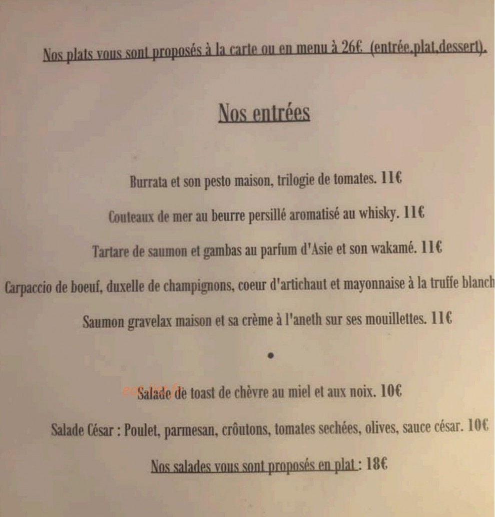 Le Plan B — carte page 1