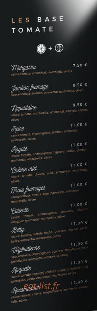Pizza Jo — carte page 2