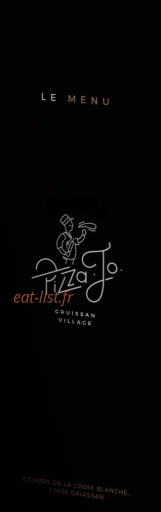 Pizza Jo — carte page 1