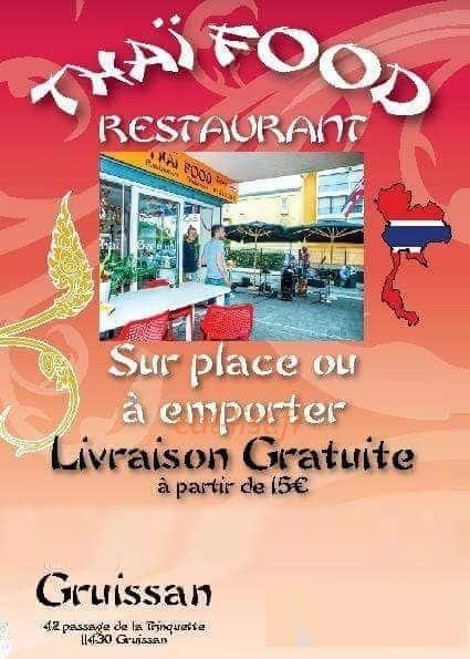 Thaï food — carte page 1