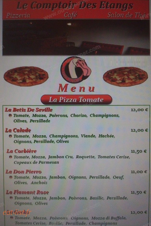 Le Comptoir des Etangs — carte page 1