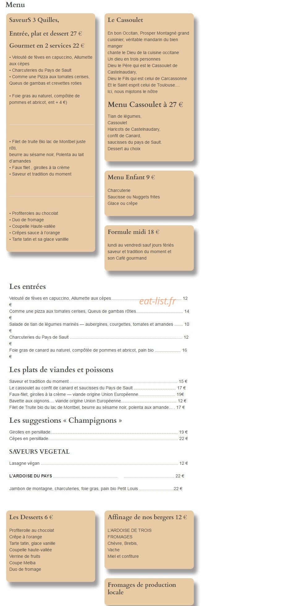 Cartier — carte page 1