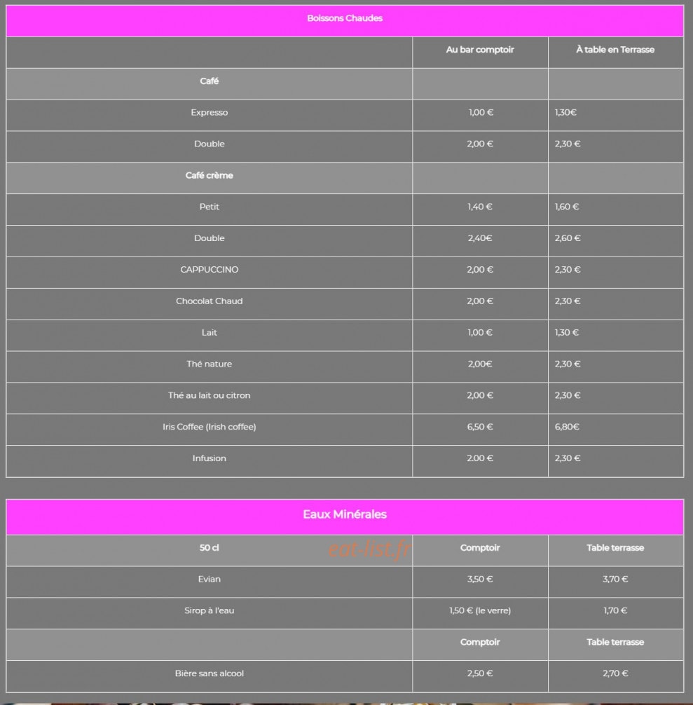 Chez Iris et Christophe — carte page 5