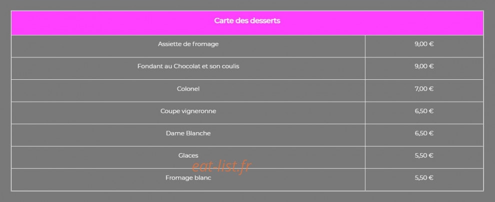 Chez Iris et Christophe — carte page 6