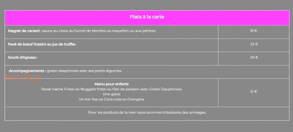 Chez Iris et Christophe — carte page 2