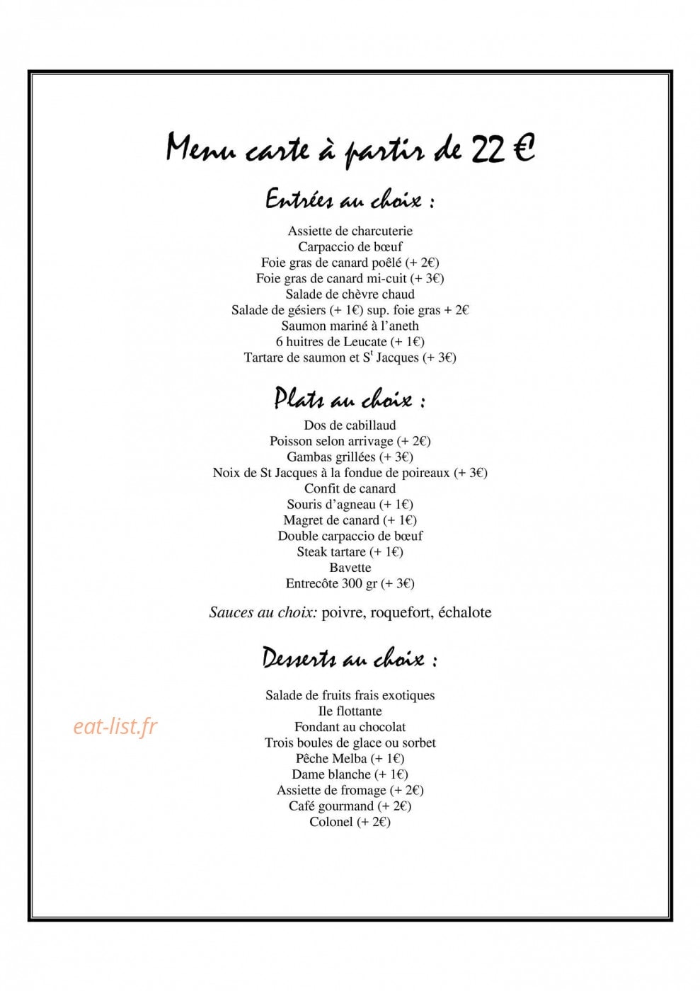 Chez Nous — carte page 1