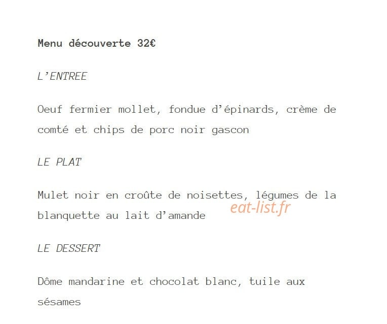 Le Toit Vert — carte page 2