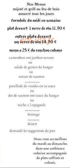 Le Hangar Des Gourmets — carte page 3