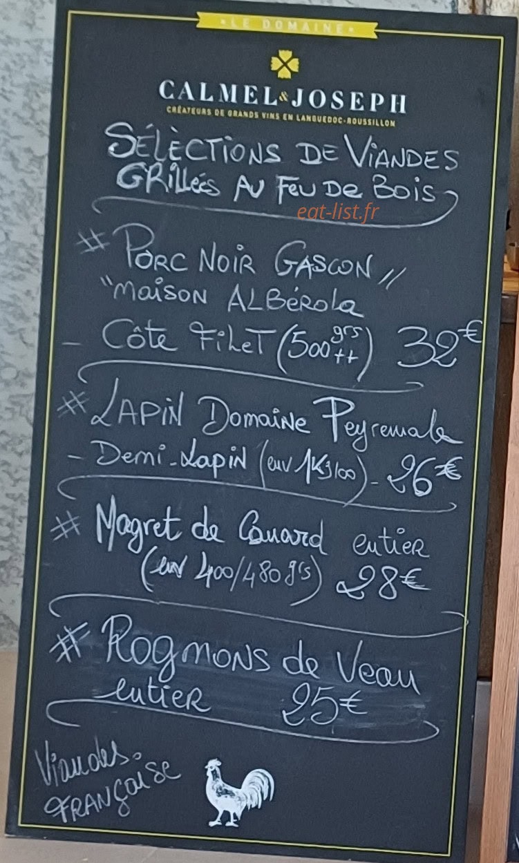 Restaurant Georges — carte page 2