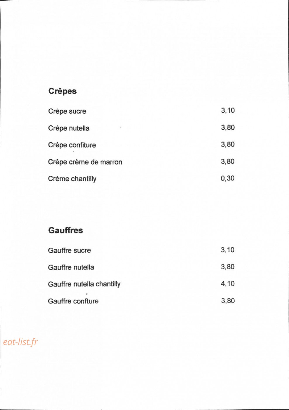 la buvette — carte page 3