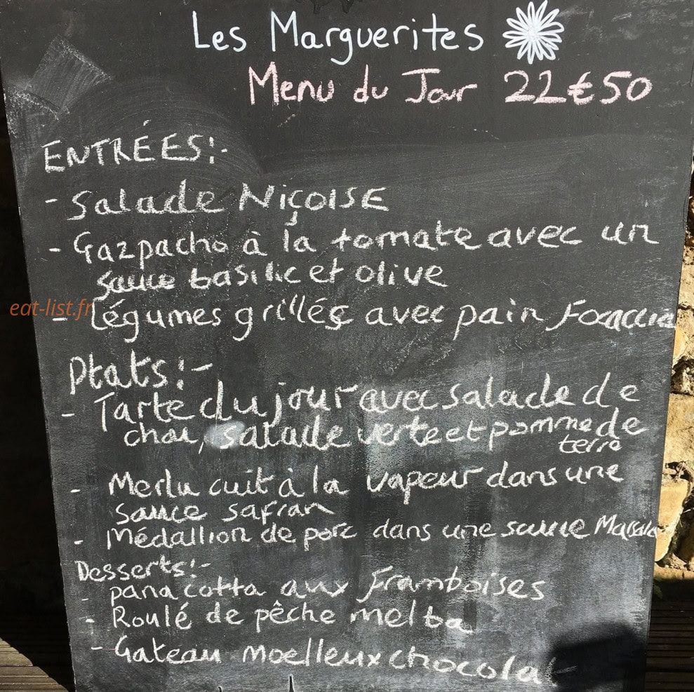 Les Marguerites — carte page 1