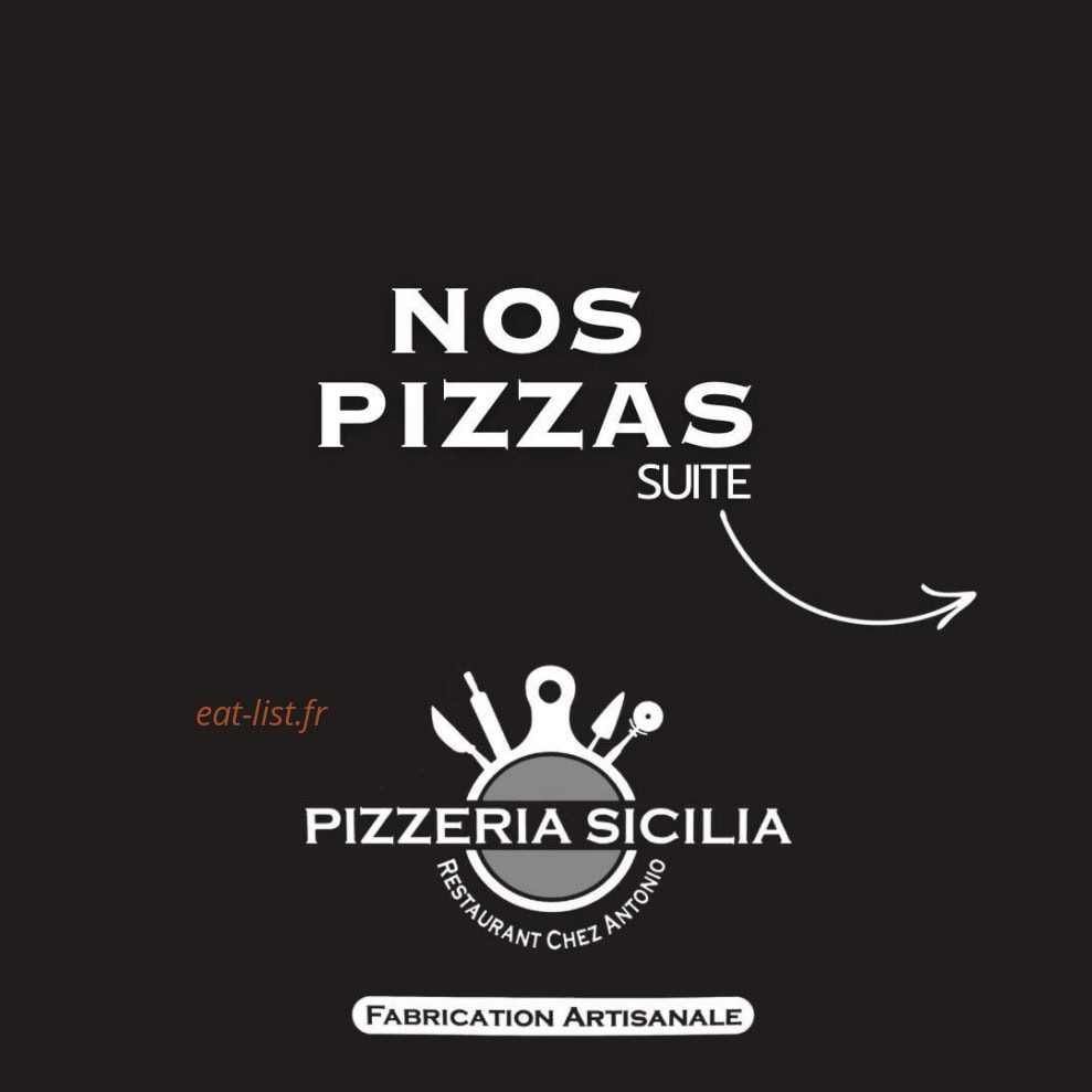 Pizzeria Sicilia — carte page 1