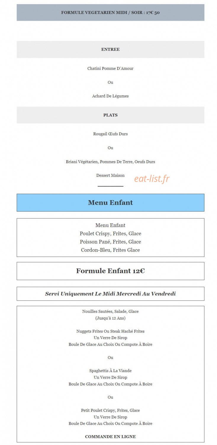La Passerelle — carte page 2
