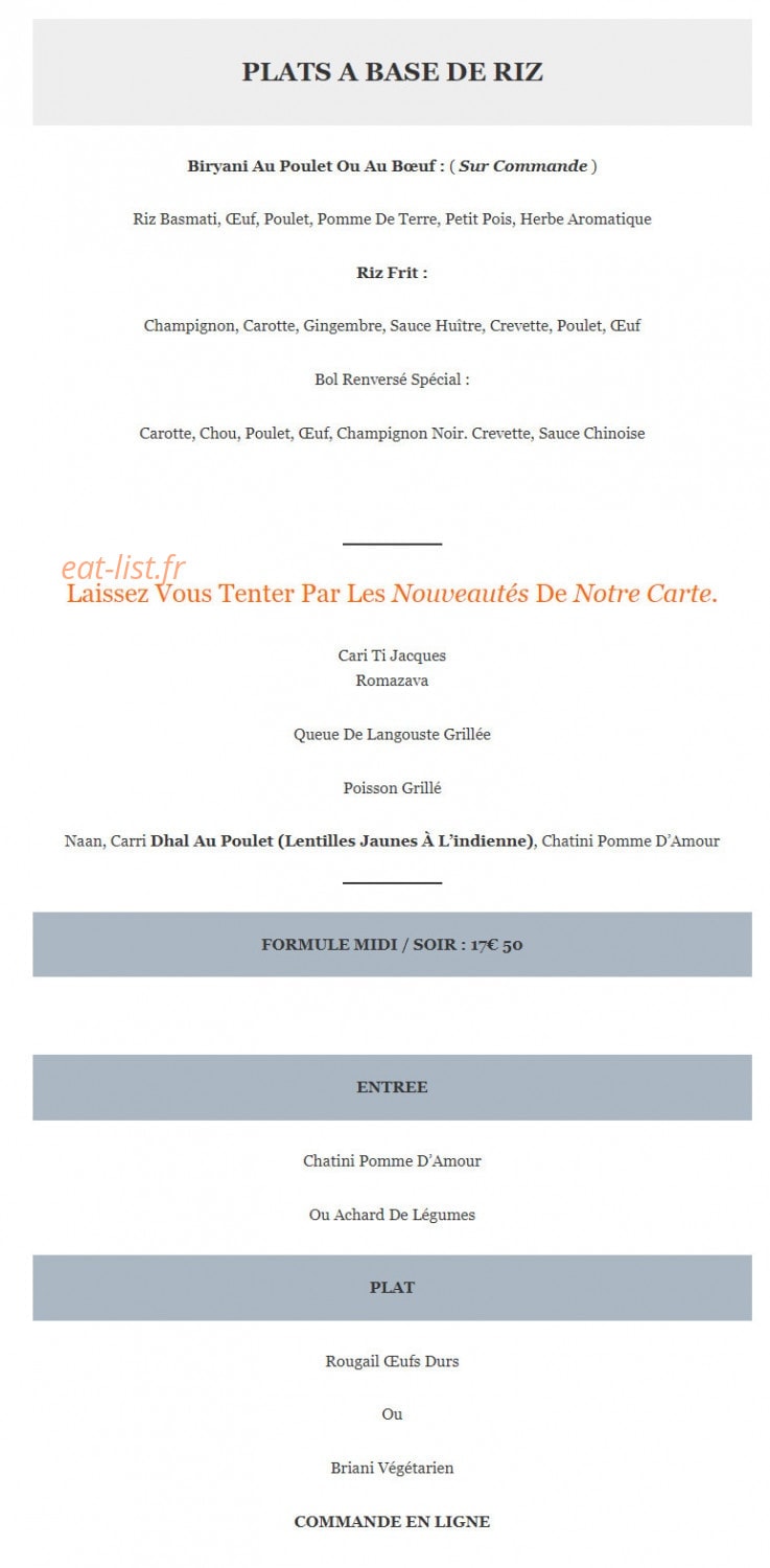 La Passerelle — carte page 5
