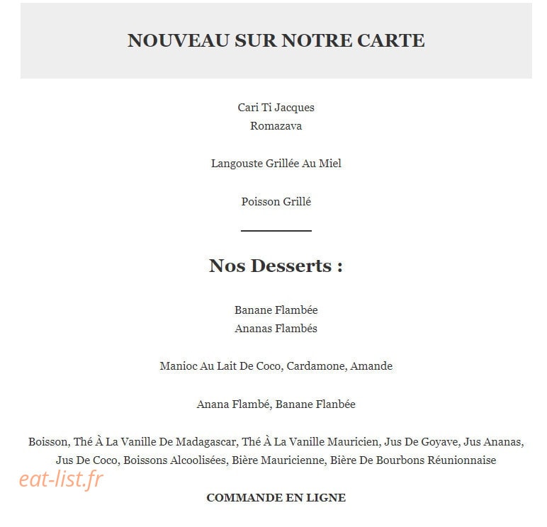 La Passerelle — carte page 8